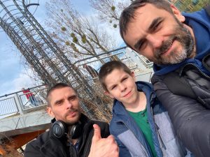 Wojtek podczas ewangelizacji - Kościół Zielonoświątkowy w Radomiu